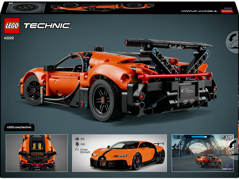 LEGO Technic 42222 Bugatti Chiron Pur Sport Hypercar