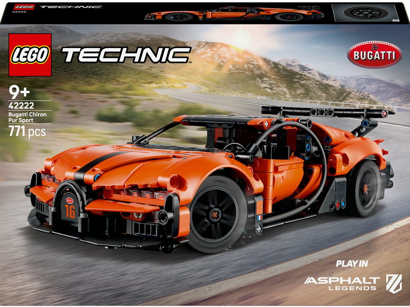 LEGO Technic 42222 Bugatti Chiron Pur Sport Hypercar