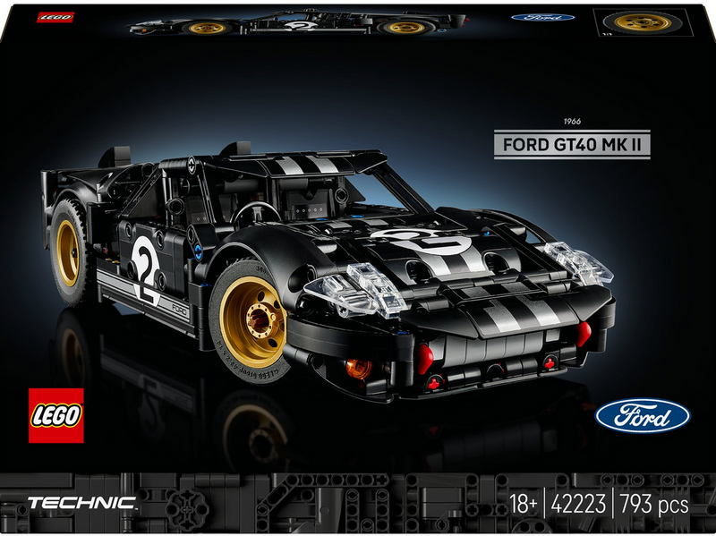 LEGO Technic 42223 1966 Ford GT40 MKII Rennwagen