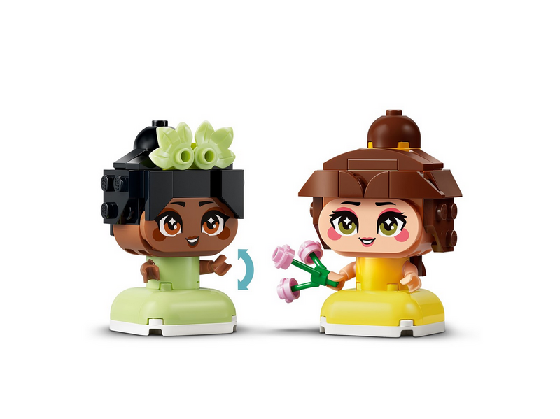 LEGO Disney 43291 Die Mini-Prinzessinnen Belle und Tiana mit ihrem Schloss