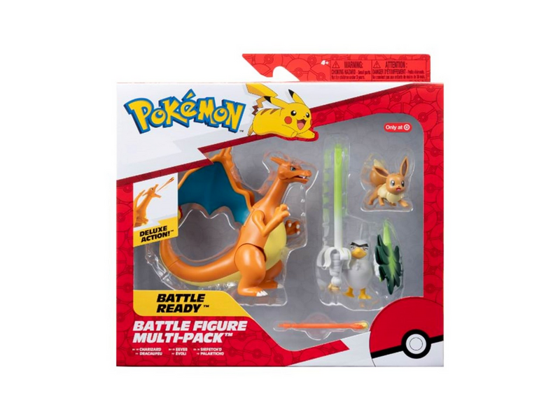 Pokemon Battle Figure Multi-Pack with Charizard Eevee and Sirfetch'd