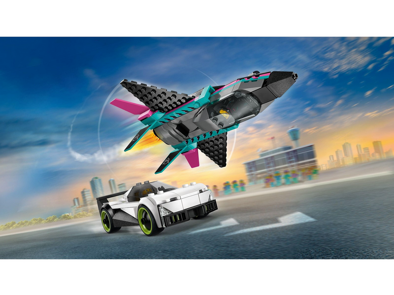 LEGO City 60489 Düsenflieger vs. Rennauto