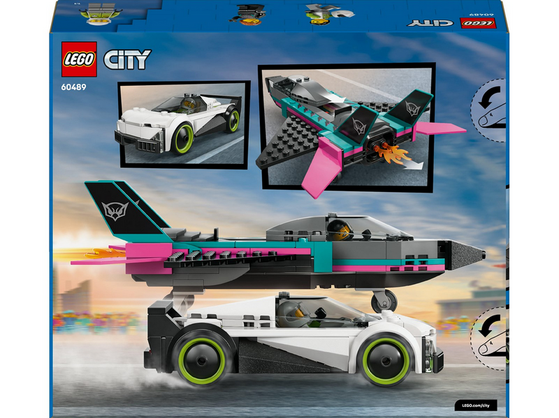 LEGO City 60489 Düsenflieger vs. Rennauto