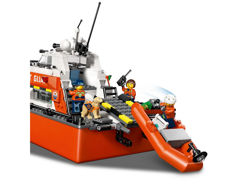 LEGO City 60504 Rettungsboot der Küstenwache mit Hubschrauber