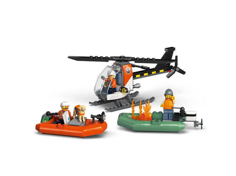 LEGO City 60504 Rettungsboot der Küstenwache mit Hubschrauber