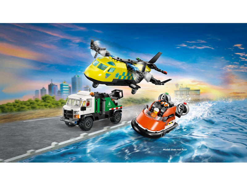 LEGO City 60505 Kombinationsset mit Flugzeug, Wartungsfahrzeug und Luftkissenboot