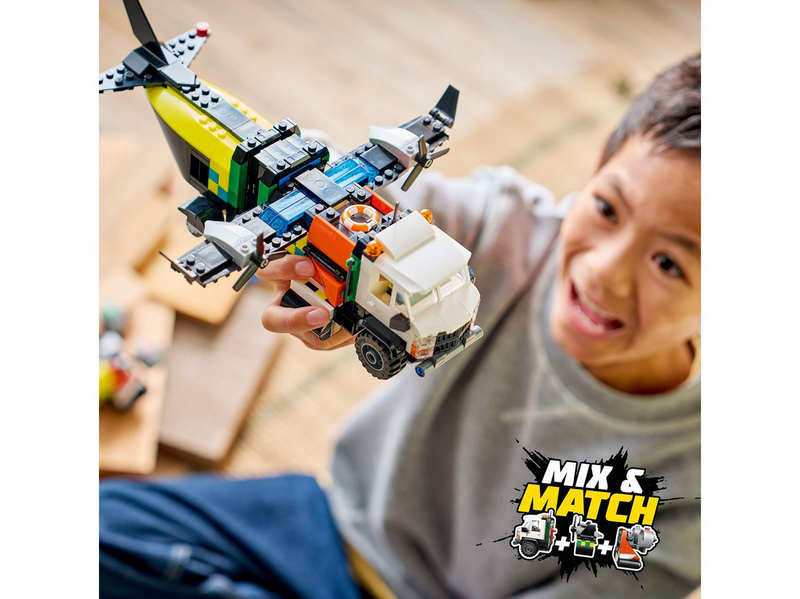 LEGO City 60505 Kombinationsset mit Flugzeug, Wartungsfahrzeug und Luftkissenboot