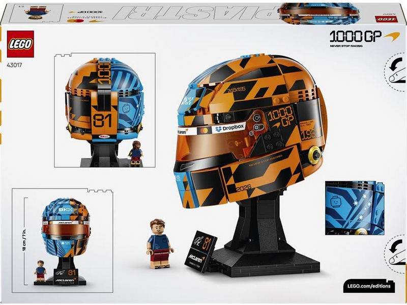 LEGO Editions 43017 McLaren Mastercard F1® Team Oscar Piastri Helm