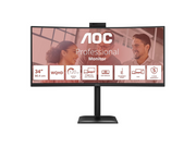 34" AOC CU34E4CW - 3440x1440 (UWQHD) - 120Hz - VA - 90W USB-C - KVM switch