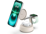 Belkin UltraCharge Pro 25w Qi2 3in1 Magnetic Charger Sand