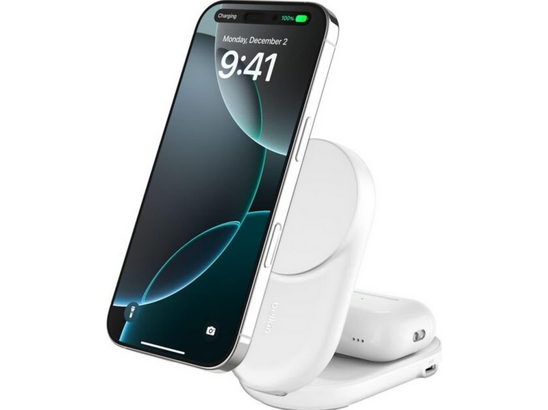 Belkin UltraCharge 25w Qi2 2in1 Magnetic Charger plus USB-C - White