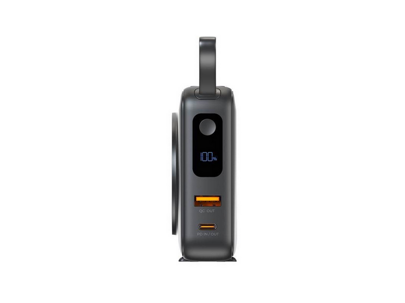 Mobile Origin PowerBank & Travel Charger - Lightning/USB-C Cable - MagSafe AW/iPhone Compatible - black - 10000 mAh