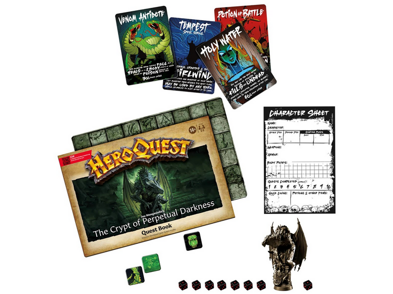 Avalon Hill HeroQuest Joe Manganiello’s The Crypt of Perpetual Darkness Abenteuerpack - HeroQuest Basisspiel erforderlich (Englisch)
