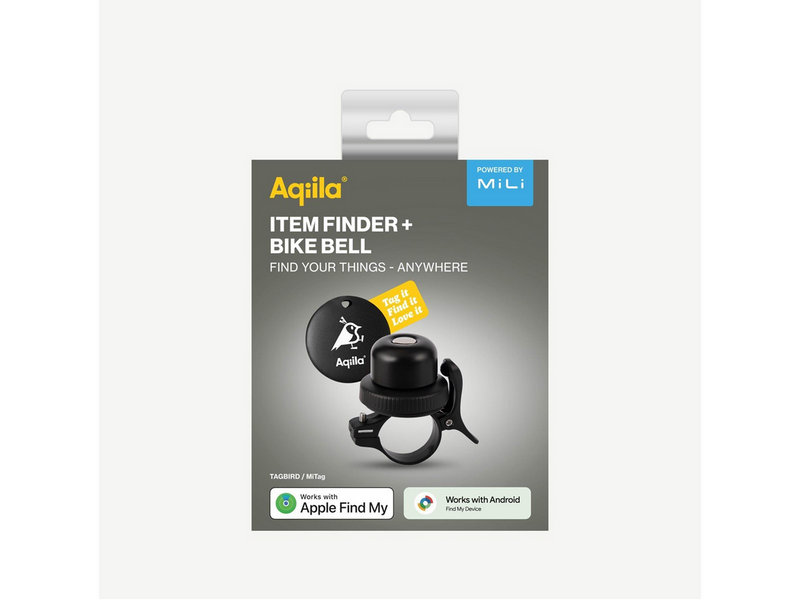 Aqiila Tagbird + Bike Bell Kit - Smart Tag - iOS & Android