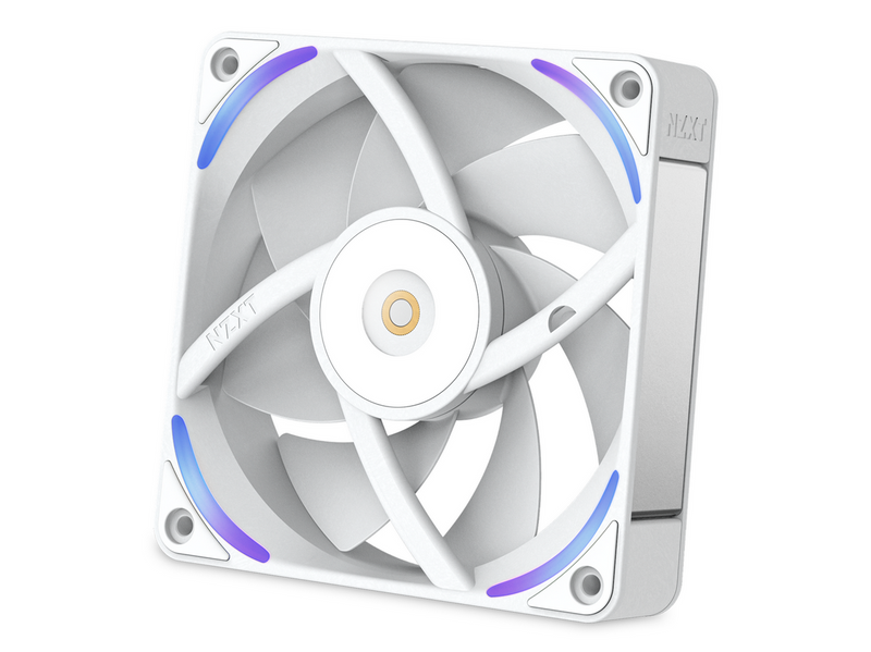 NZXT F120X - Gehäuselüfter - 120mm - Weiß mit RGB-Beleuchtung - 41 dBA