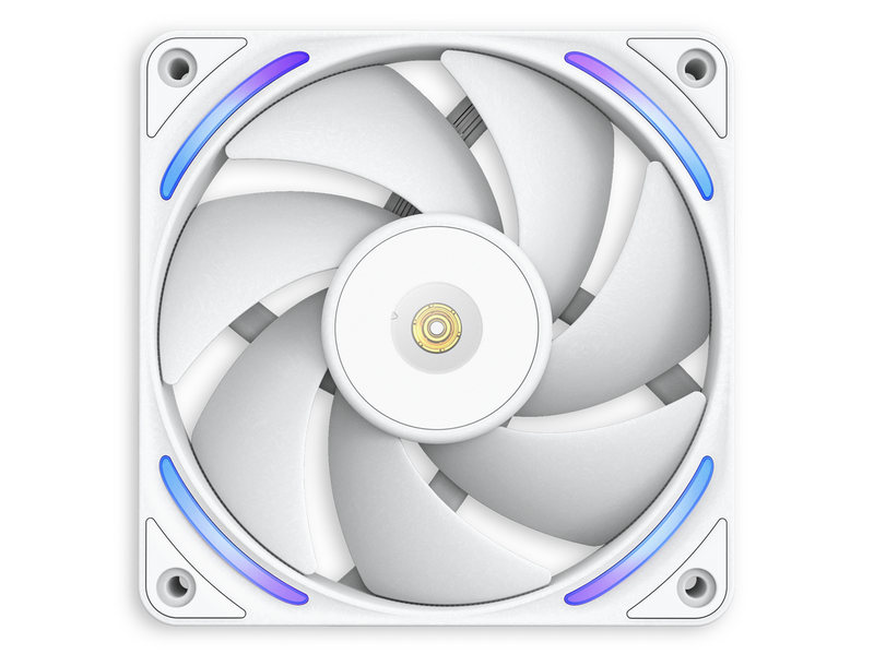 NZXT F120X - Gehäuselüfter - 120mm - Weiß mit RGB-Beleuchtung - 41 dBA
