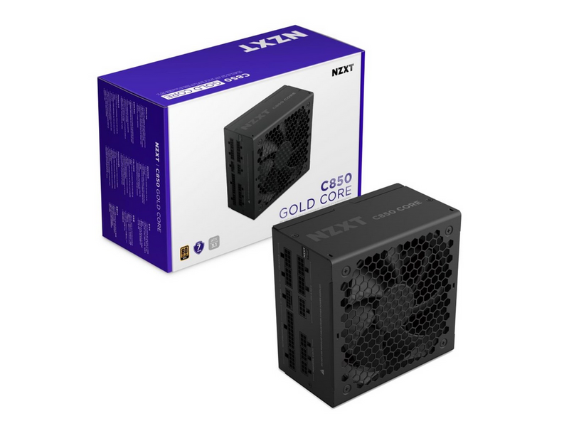 NZXT C850 Core Netzteile - 850 Watt - 135 mm - ATX 3.1 - 80 Plus Gold zertifiziert