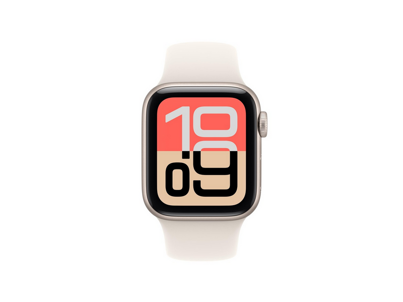 Apple Watch SE 3 GPS 40mm Starlight Aluminium Case with Starlight Sport Band - S/M