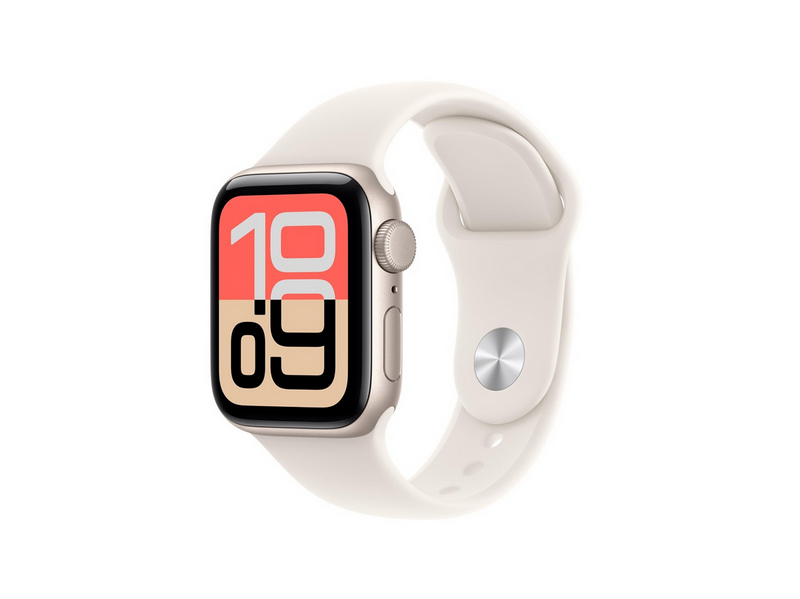 Apple Watch SE 3 GPS 40mm Starlight Aluminium Case with Starlight Sport Band - S/M