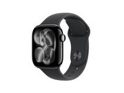 Apple Watch Series 11 GPS 42mm Jet Black Aluminium Case with Black Sport Band - S/M