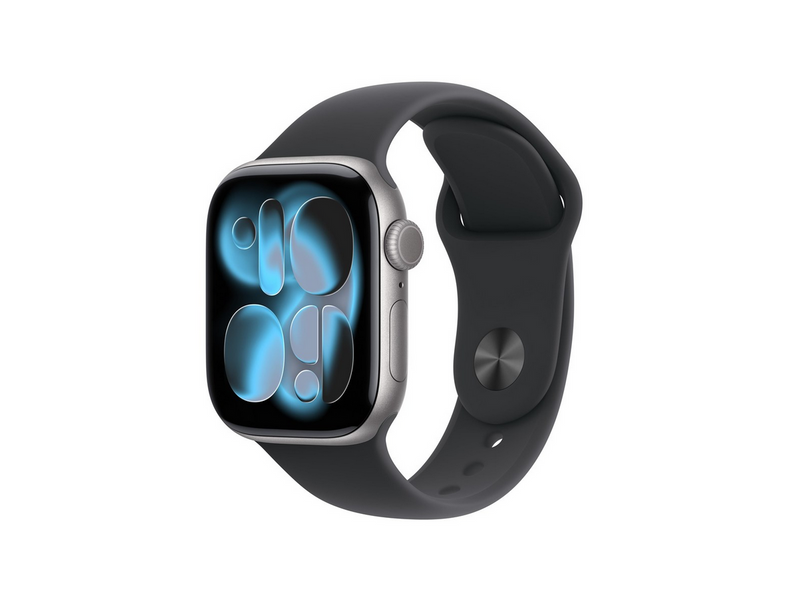 Apple Watch Series 11 GPS 42mm Space Grey Aluminium Case with Black Sport Band - M/L