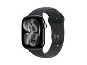 Apple Watch Series 11 GPS 46mm Jet Black Aluminium Case with Black Sport Band - S/M