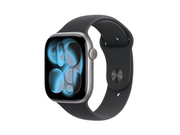 Apple Watch Series 11 GPS 46mm Space Grey Aluminium Case with Black Sport Band - S/M