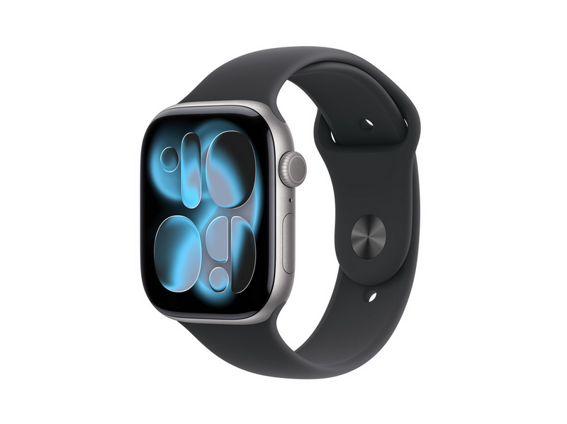Apple Watch Series 11 GPS 46mm Space Grey Aluminium Case with Black Sport Band - M/L