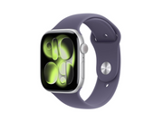 Apple Watch Series 11 GPS 46mm Silver Aluminium Case with Purple Fog Sport Band - M/L