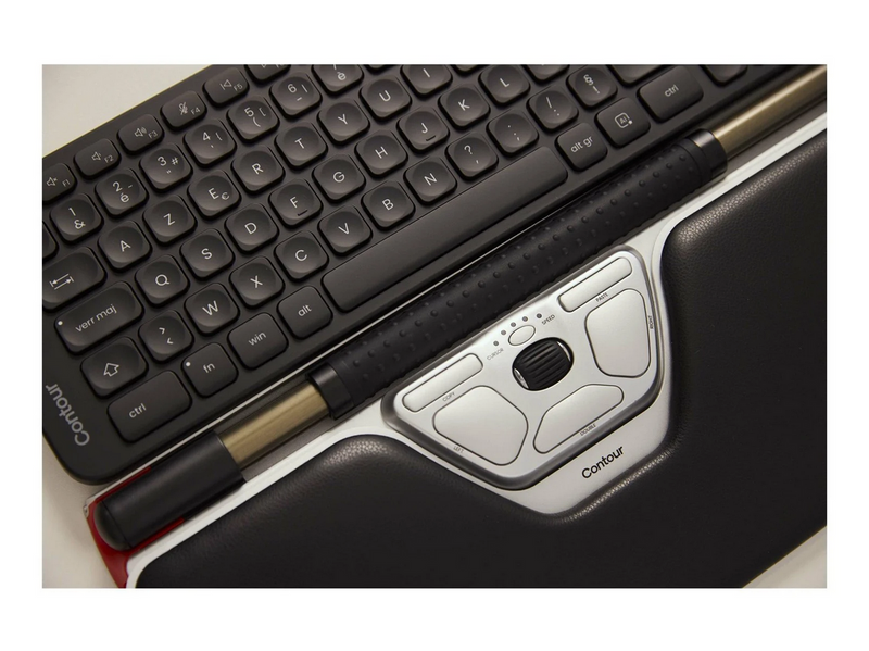 Contour RollerMouse Red Plus & Balance Mid-Size Keyboard Combo Wireless PN Layout - Tastatur & Maus Set - Nordic ISO