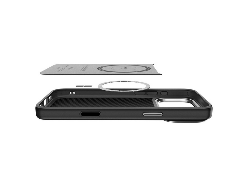 Spigen Enzo Aramid T - black silver - iPhone 17 Pro