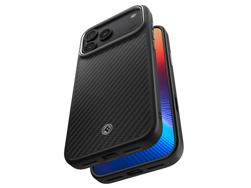 Spigen Enzo Aramid T - black silver - iPhone 17 Pro