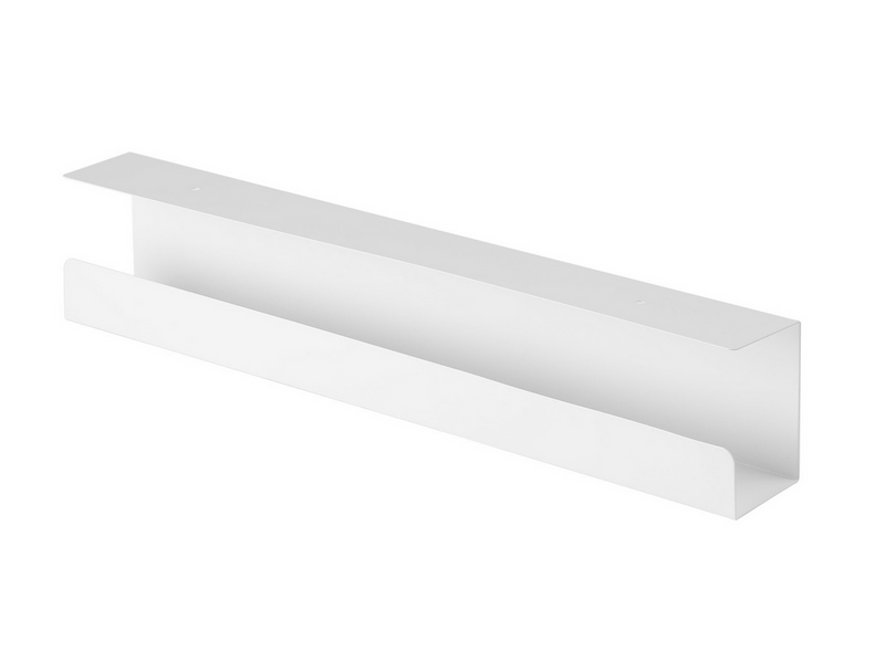 Cablio Under-Desk Cable Tray – White – 60 cm