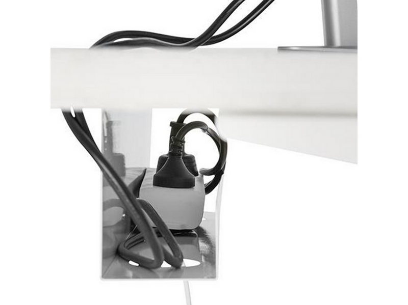 Cablio Under-Desk Cable Tray – White – 60 cm
