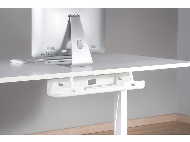 Cablio Under-Desk Cable Tray – White – 60cm