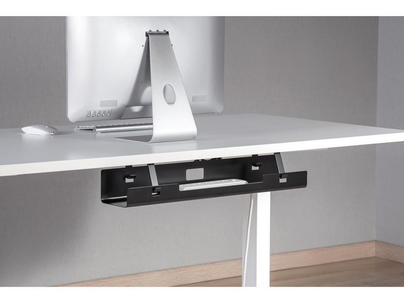 Cablio Under-Desk Cable Tray – Black – 60cm
