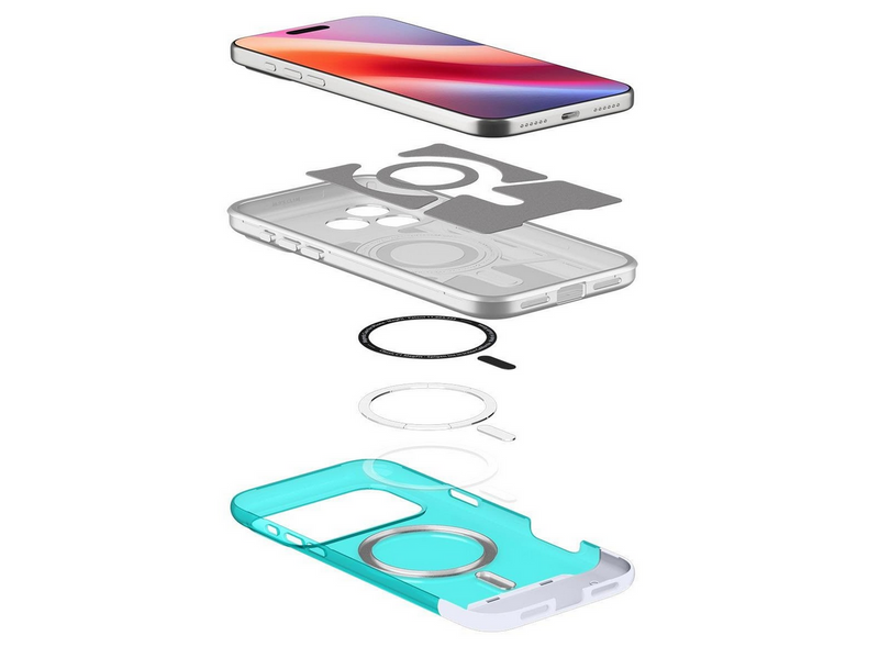 Spigen Classic C1 MagSafe - bondi blue - iPhone 17 Pro