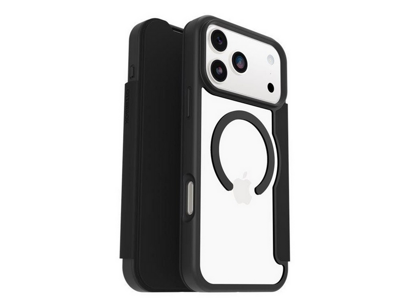 OtterBox React Folio MagSafe Apple iPhone 17 Pro Max Black Crystal - clear/black