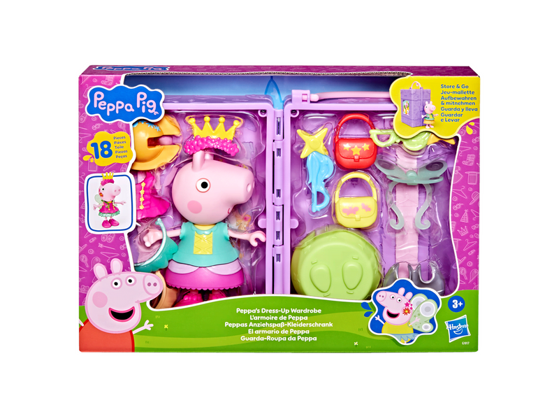 Peppa Pig Ankleide-Garderobe & Peppa 15 cm