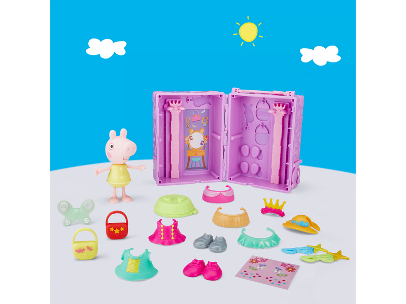 Peppa Pig Ankleide-Garderobe & Peppa 15 cm