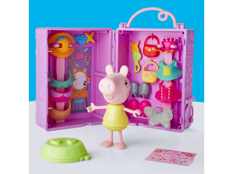 Peppa Pig Ankleide-Garderobe & Peppa 15 cm
