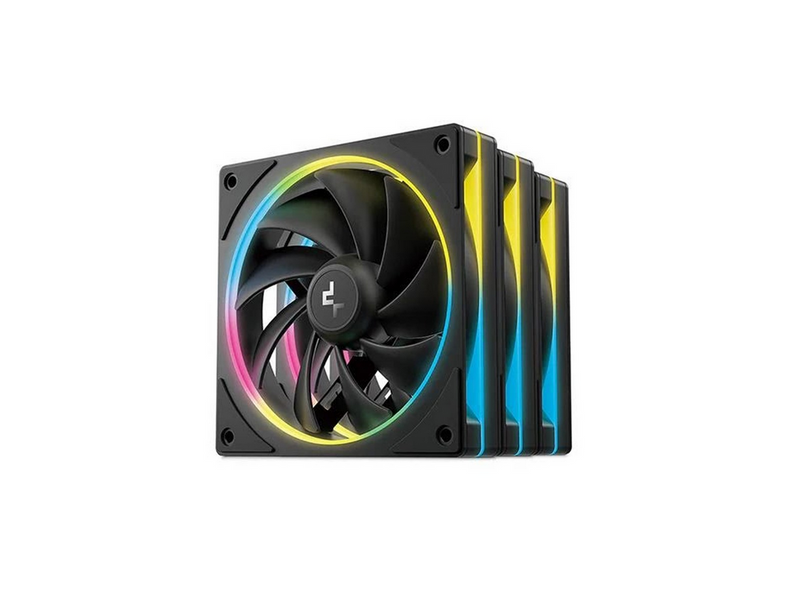 DeepCool FL12 SE 3-1 - Gehäuselüfter - 120mm - Schwarz mit RGB LED - 29 dBA
