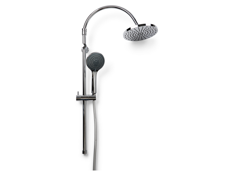 NORH Torun overhead shower set, 1 & 3 sprays, chrome