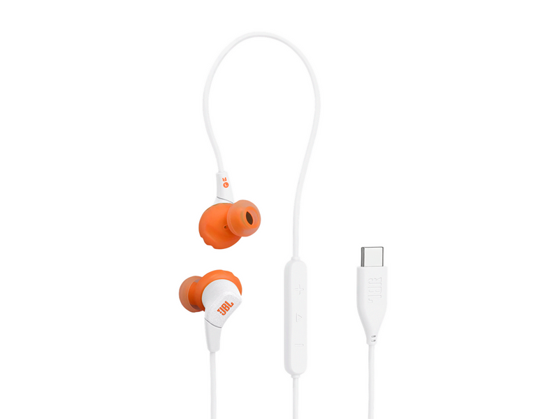 JBL Endurance Run 3 Wired USB-C In-Ear Headphones White