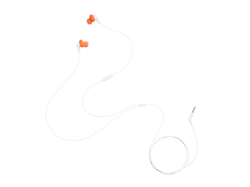 JBL Endurance Run 3 Wired In-Ear Headphones White