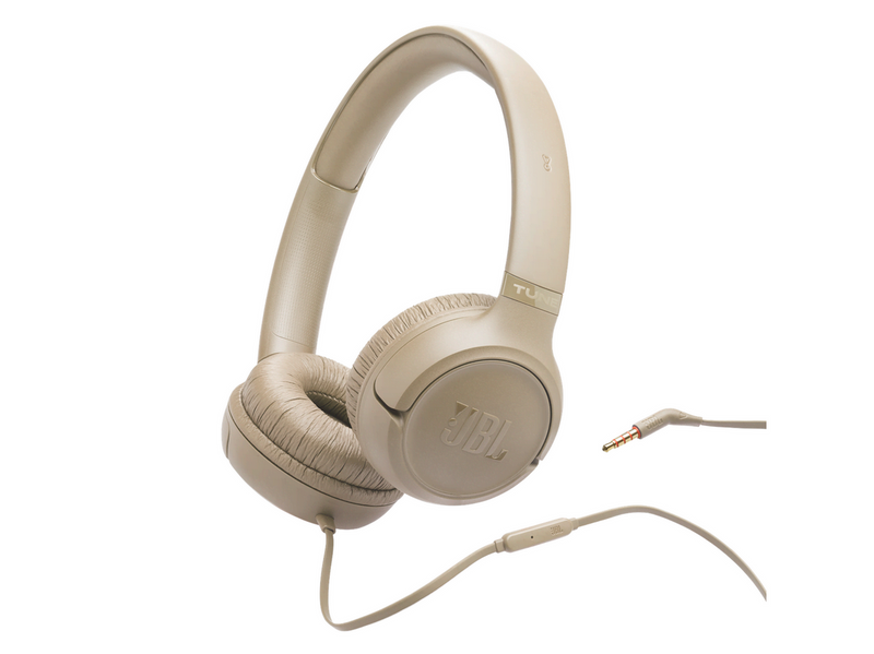 JBL Tune 530 Wired On-ear Headphones Beige
