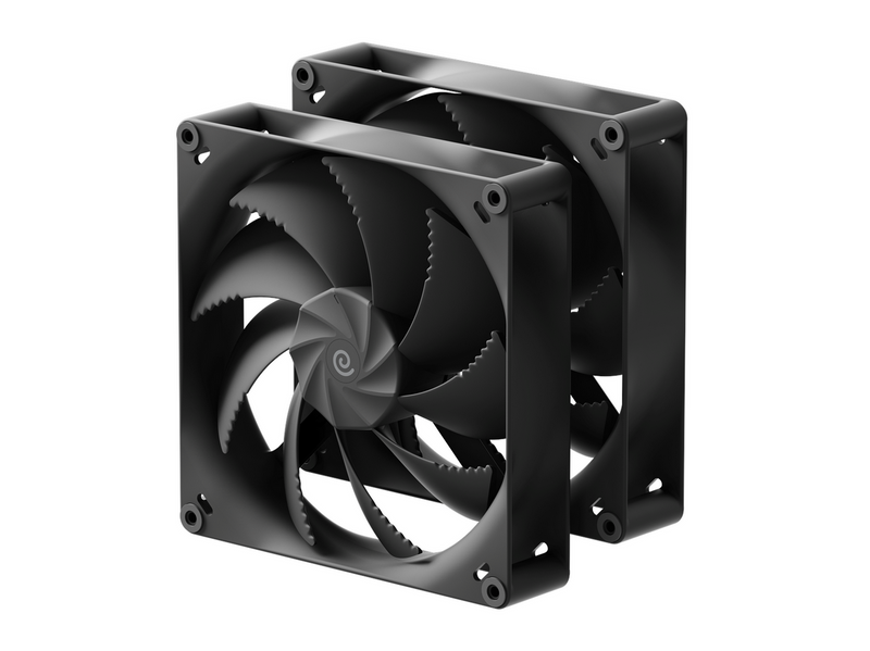 Havn H18 - 2-pack - Gehäuselüfter - 180mm - Schwarz - 35 dBA