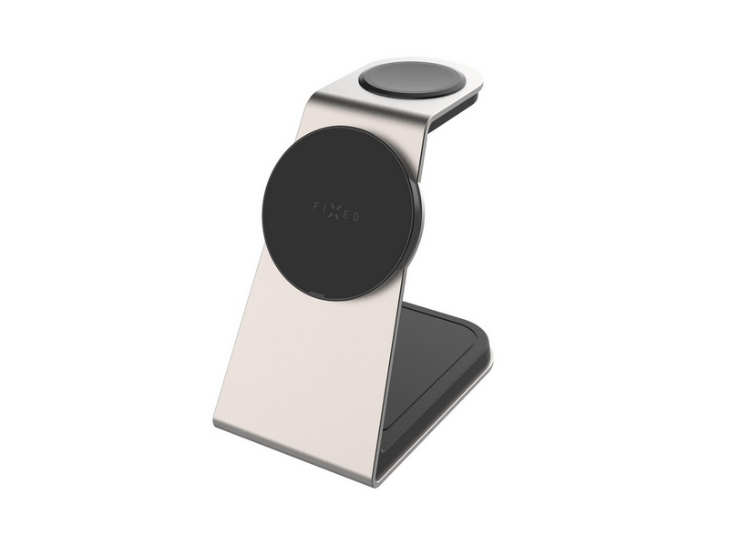 FIXED 3in1 Mag ALU Qi2 Wireless Charging station Titanium