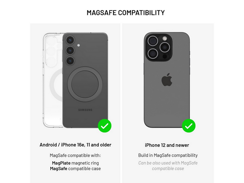 FIXED 3in1 Mag ALU Qi2 Wireless Charging station Titanium