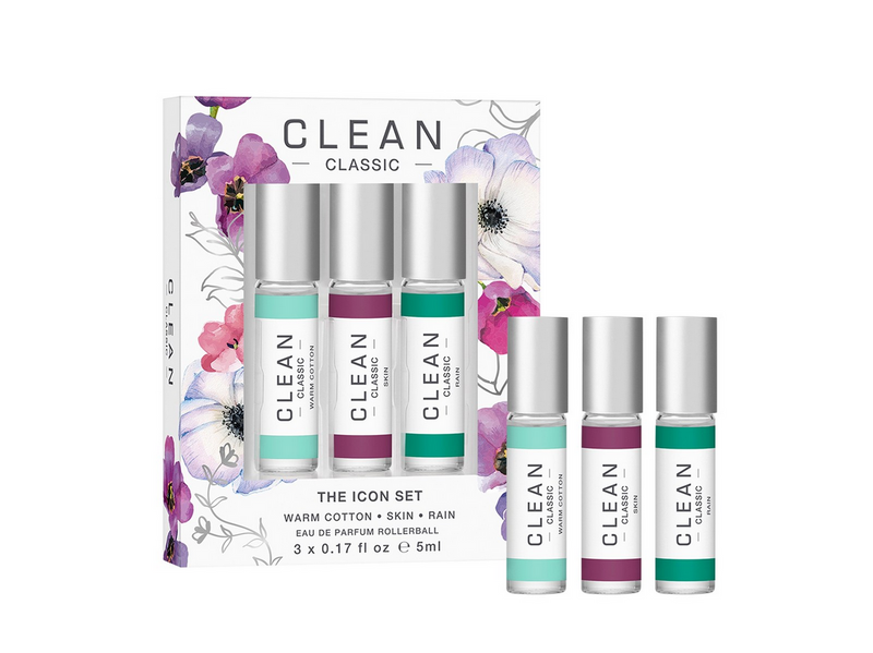 Clean - Classic Layering 3-Pack Rollerball Gift Box
